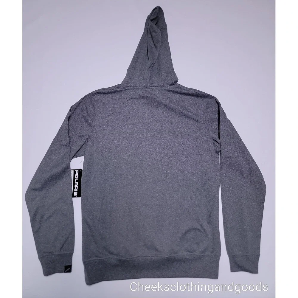 NWT Polaris RZR Vapor Fitted Hoodie Womens size LARGE Charcoal Gray